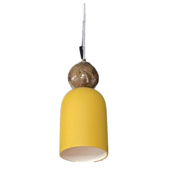 AROMAS DEL CAMPO lampa wisząca BELL z brązowym marmurem