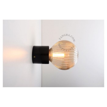 ZANGRA Lampa sufitowa/ścienna ceramiczna czarna light.014.009.b E27