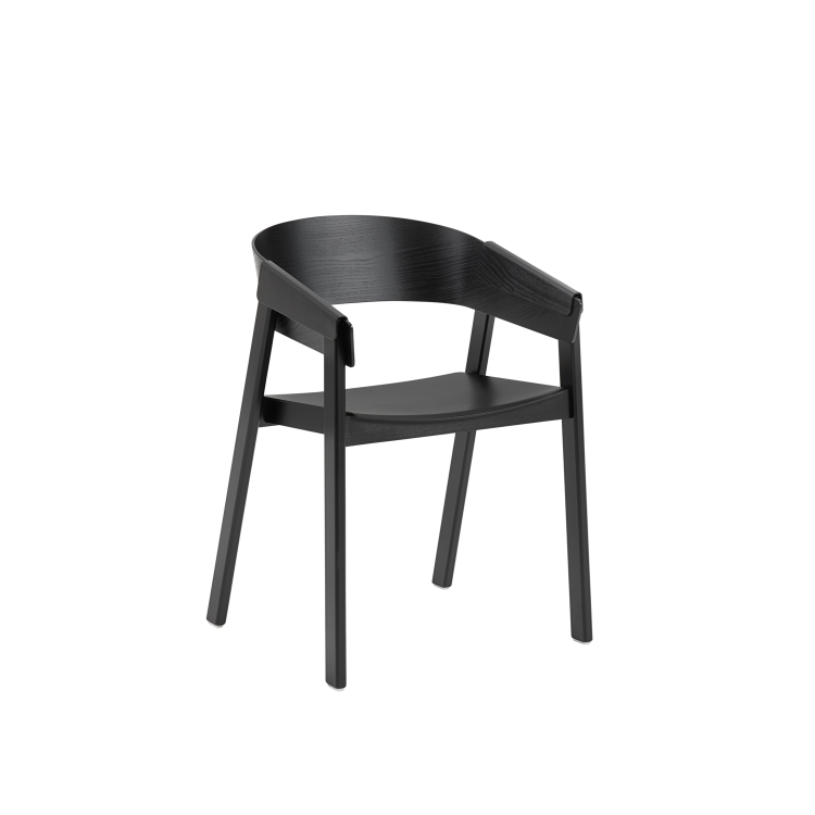 MUUTO Krzesło COVER ARMCHAIR Czarny