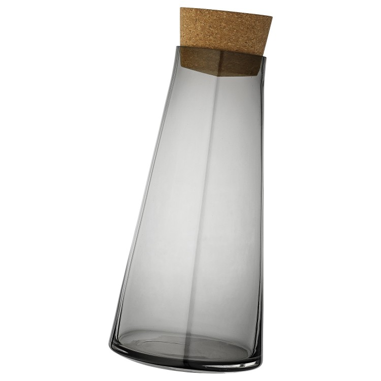 AYTM karafka z dymionego szkła pochyła VOLVI z korkiem 24cm AYTM karafka z dymionego szkła pochyła VOLVI z korkiem 24cm