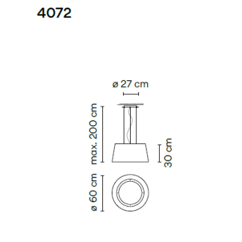 VIBIA Lampa wisząca zewnętrzna WIND 4072 beżowa