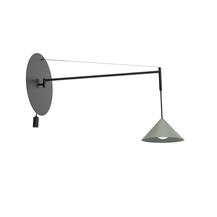 Kinkiet CONE ARM Czarno-oliwkowy Kinkiet CONE ARM Czarno-oliwkowy