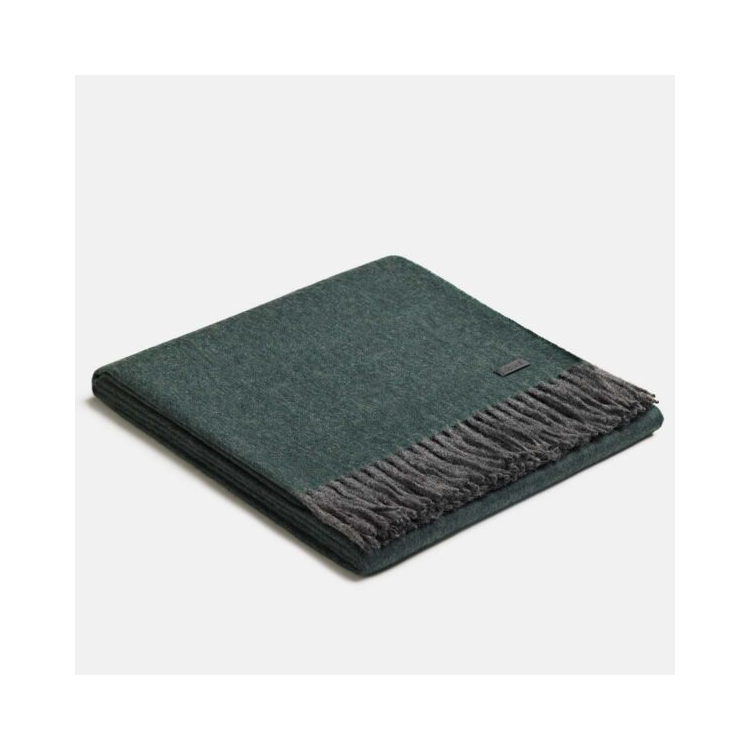 ALPAKA Koc Exclusive Fishbone Pine green - grey baby alpaca ALPAKA Koc Exclusive Fishbone Pine green - grey baby alpaca