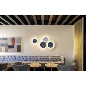 VIBIA lampa ścienna PUCK szara II kat.